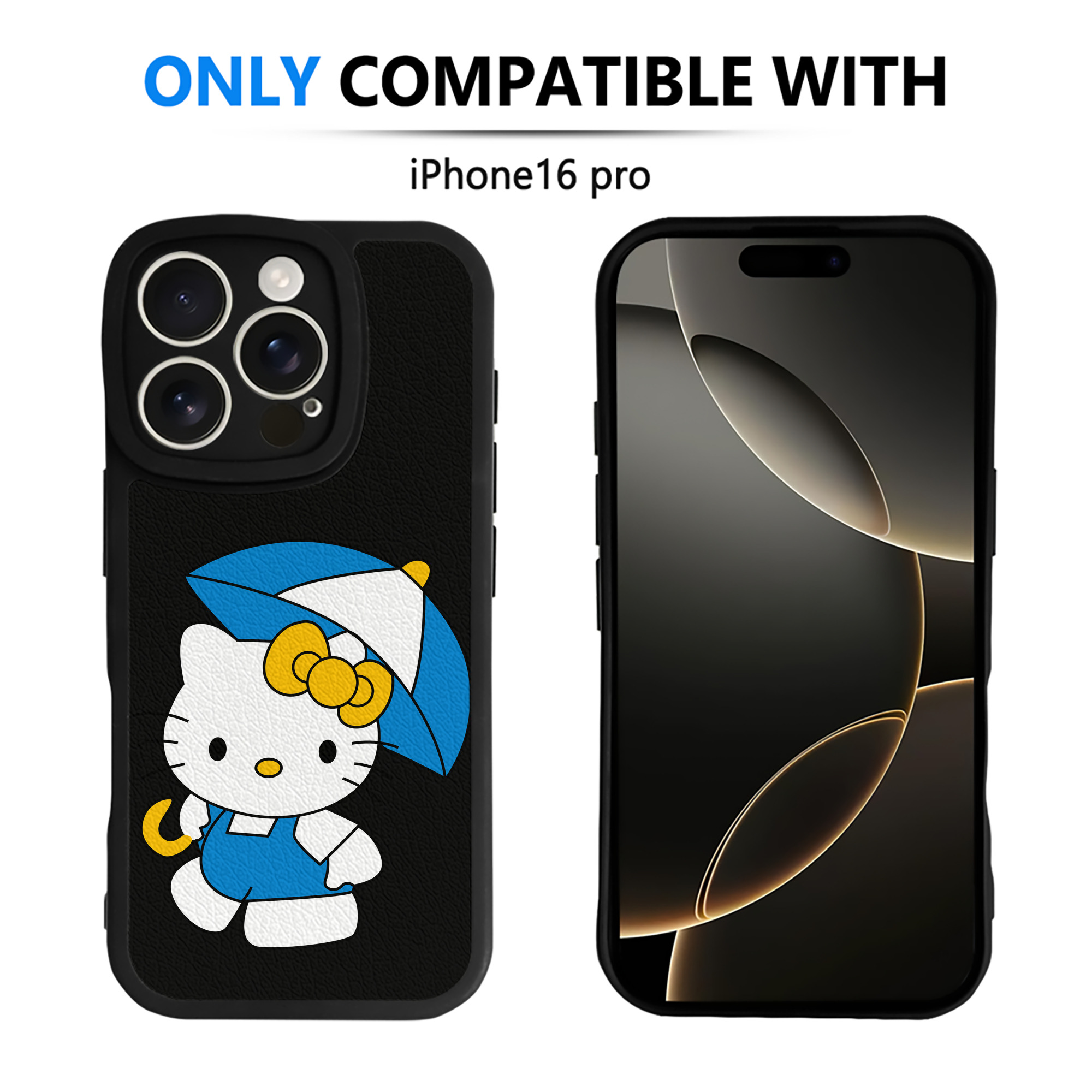 （画像用） Hello Kitty ハローキティ 【iPhone 16シリーズ対応】シリコンスマホケース（レザー調） 材質：シリコン